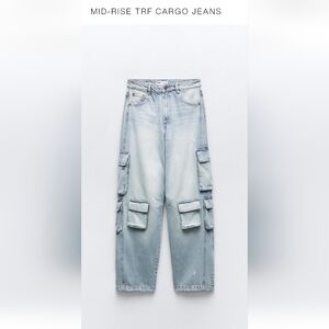 Light Blue Cargo Jeans